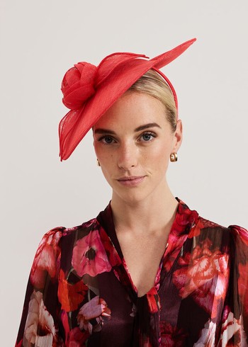 Phase Eight Pink Flower Disc Hats Pink Australia | IB4638759